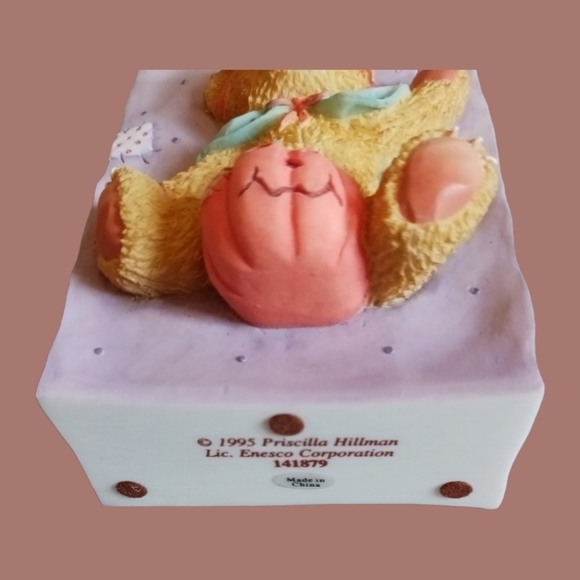 Enesco cherished teddies bear with pumpkin - Picture 6 of 8